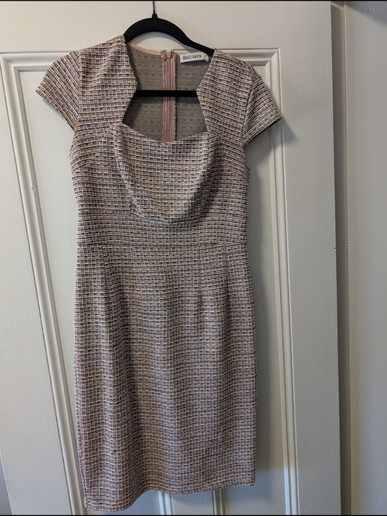 Grace Karin Dresses & Skirts - Grace Karin Blush Tweed Midi Sheath Dress